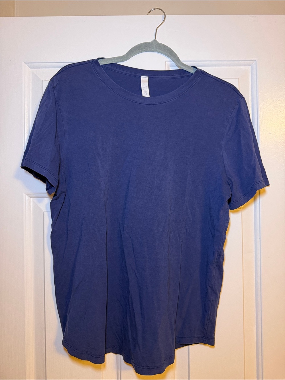 lululemon athletica Short Sleeve Crew Tee in Deep Blue